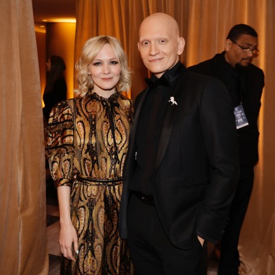 Gia Olimp's husband Anthony Carrigan with Louisa Krause at 29th annual Screen Actors Guild Award.